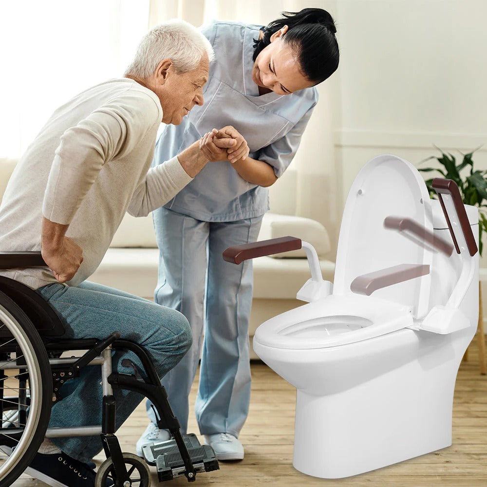 Barre d'appui de salle de bain robuste avec poignées de soutien