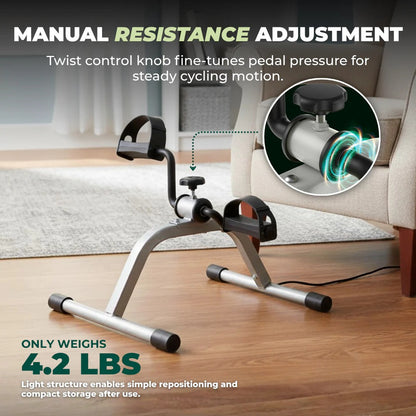 Mini-vélo d'appartement compact à résistance réglable