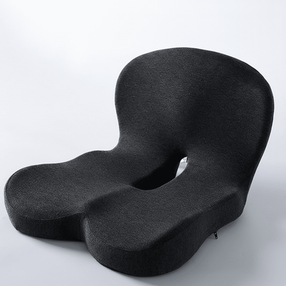 Ergonomic Foam Seat Pad 17 in Gray for Chair Desk Car Travel Posture Relief Support Cushion