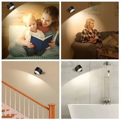 Applique murale LED réglable avec tête rotative