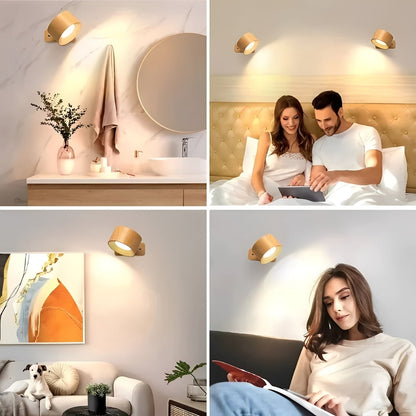 Applique murale LED réglable avec tête rotative