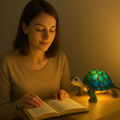 Lampe de Bureau Tortue Douillette à Lumière Chaude et Douce
