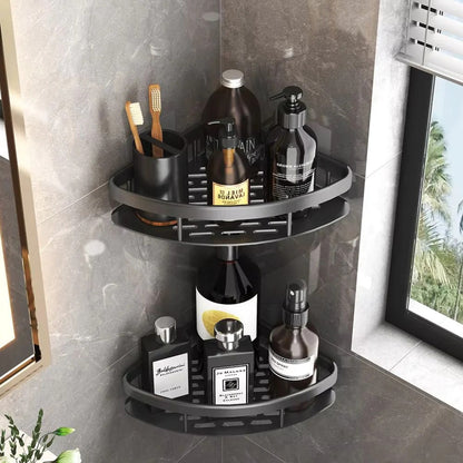 Étagère de douche d'angle peu encombrante
