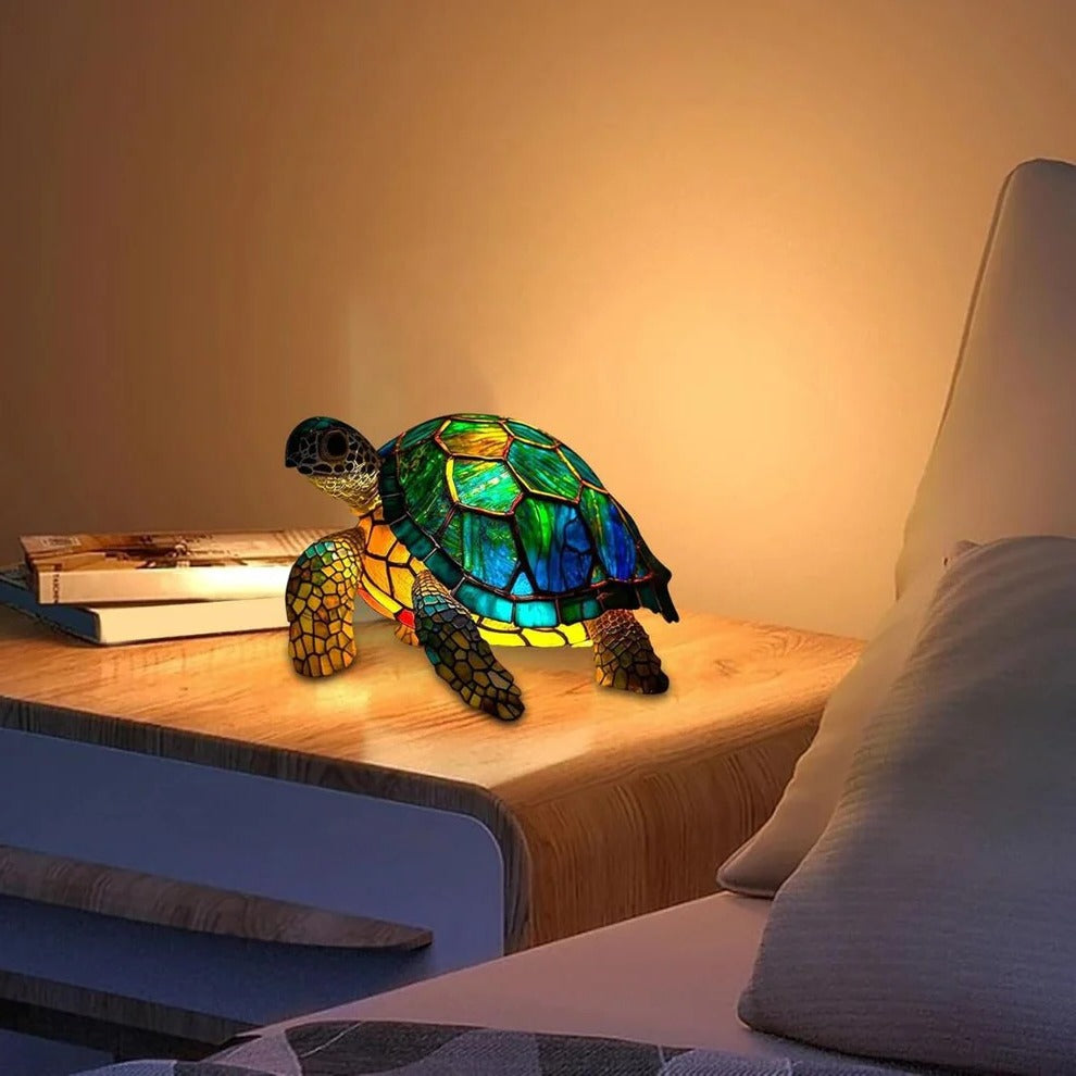 Lampe de Bureau Tortue Douillette à Lumière Chaude et Douce