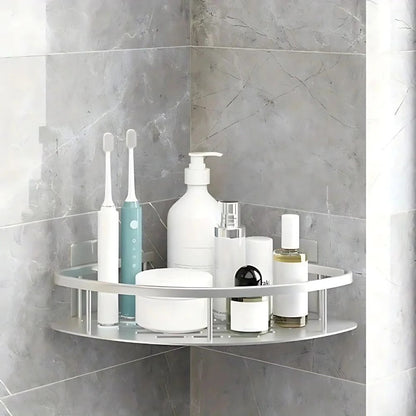 Étagère de douche d'angle peu encombrante