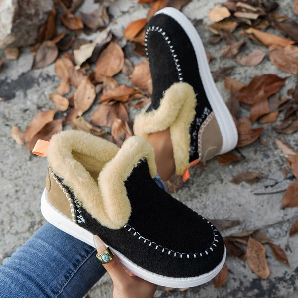 Bottines douillettes pour femme, légères et confortables