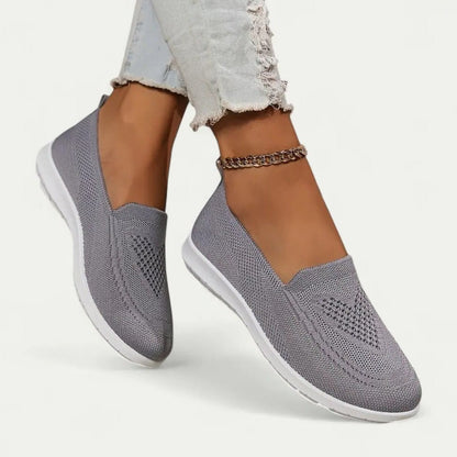 Baskets slip-on respirantes pour femmes avec semelles intérieures confortables et douces