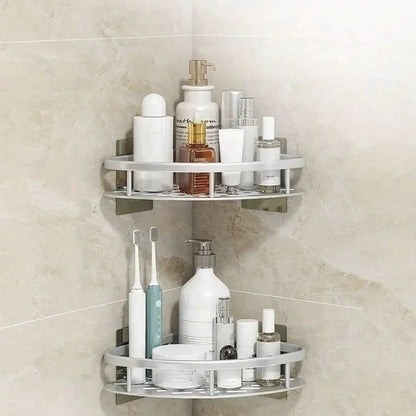 Étagère de douche d'angle peu encombrante