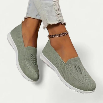 Baskets slip-on respirantes pour femmes avec semelles intérieures confortables et douces