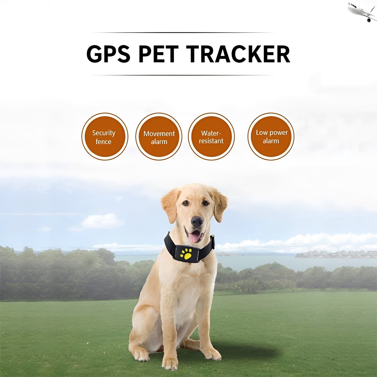 Collier traqueur GPS intelligent pour animaux de compagnie avec localisation en temps réel