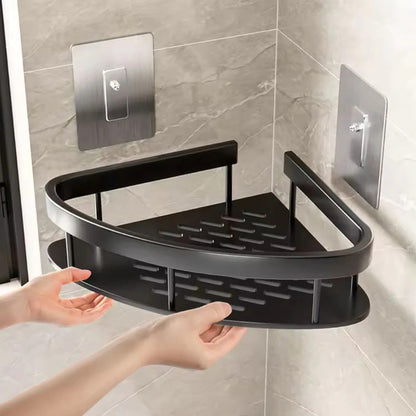 Étagère de douche d'angle peu encombrante