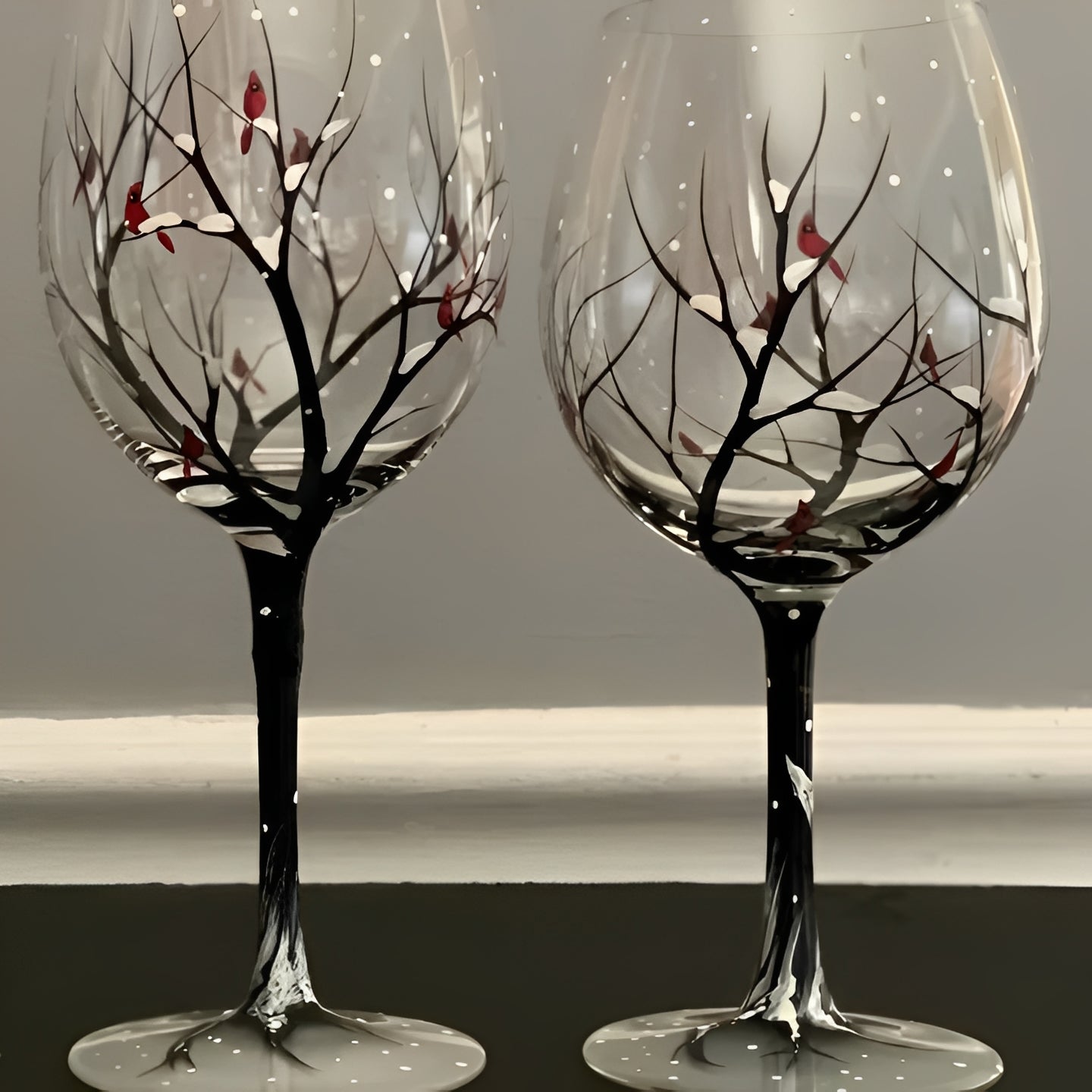Verre à vin Arbre Saisonnier Coloré 35cl
