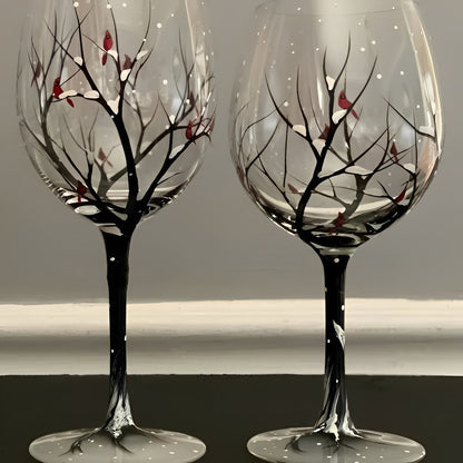 Verre à vin Arbre Saisonnier Coloré 35cl