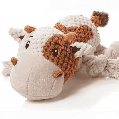 Jouet à mâcher en peluche Pieuvre avec couineur pour chiens