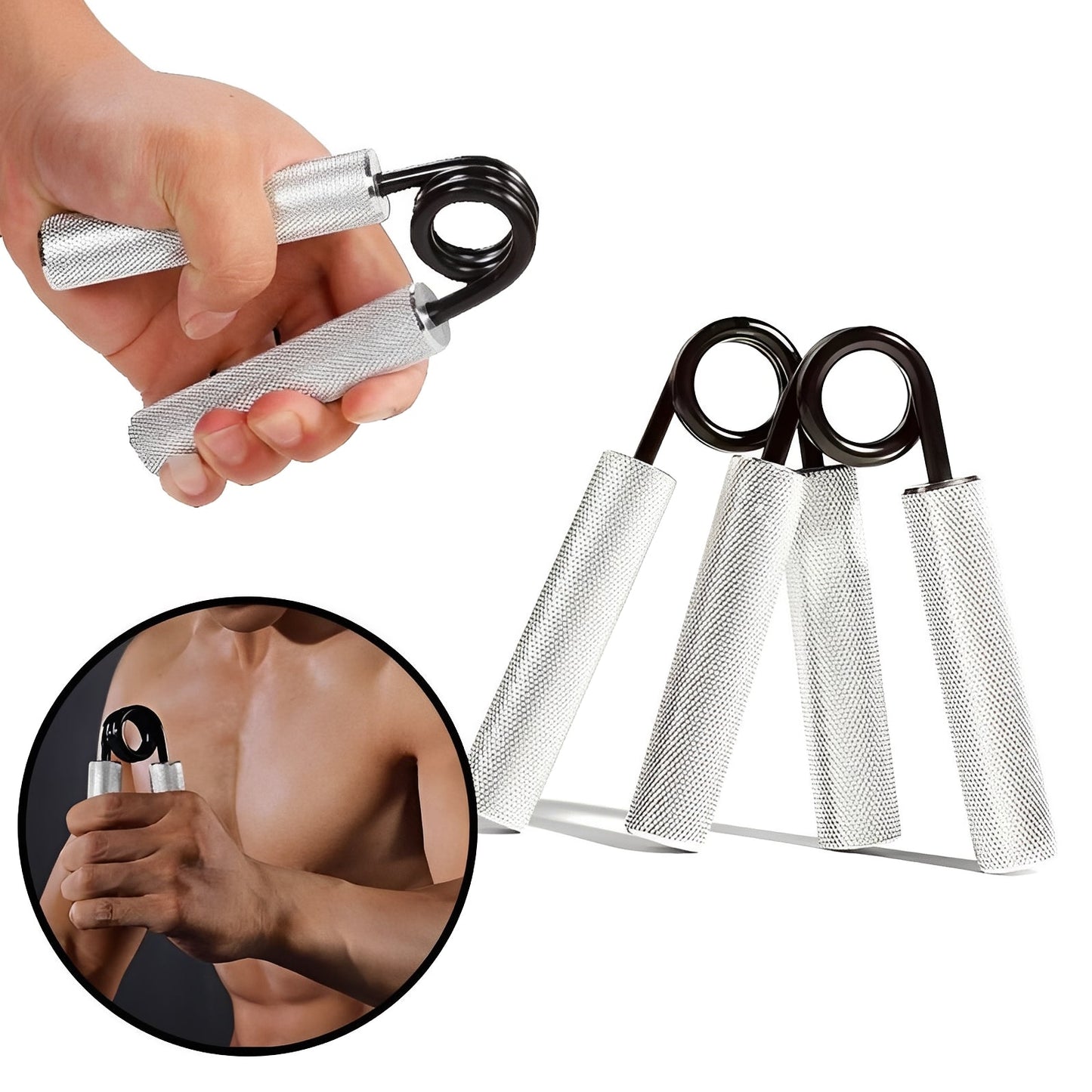 Entraîneur de force de préhension compact 45-160 kg de résistance