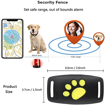 Collier traqueur GPS intelligent pour animaux de compagnie avec localisation en temps réel