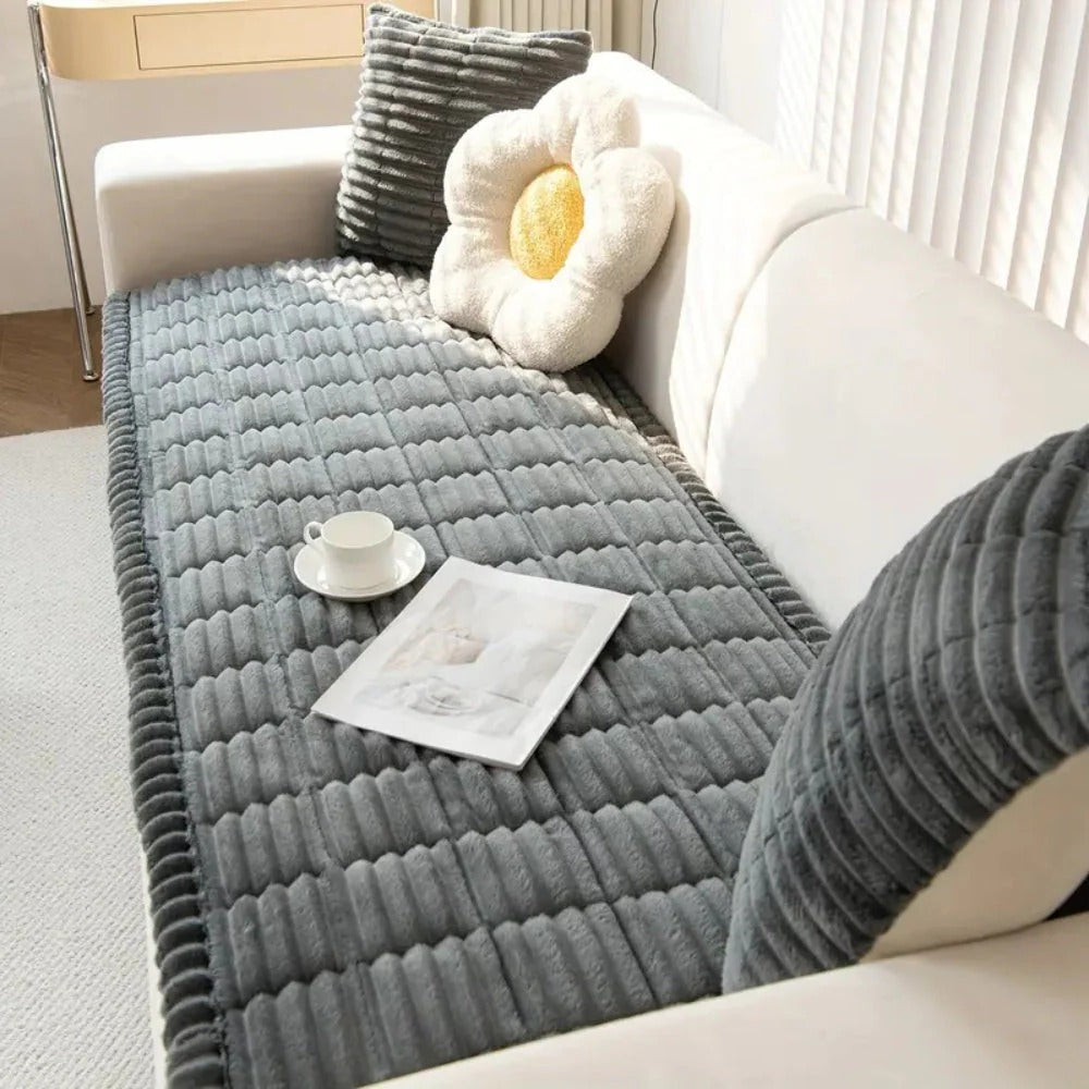 Soft Furniture Protector Cover with Ruffled Trim - Ortekor