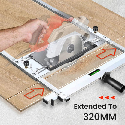 Stainless Steel Edge Guide for Woodworking | Dual Ruler with Quick-Release Clamp for Accurate Straight Cuts & Rip Cuts