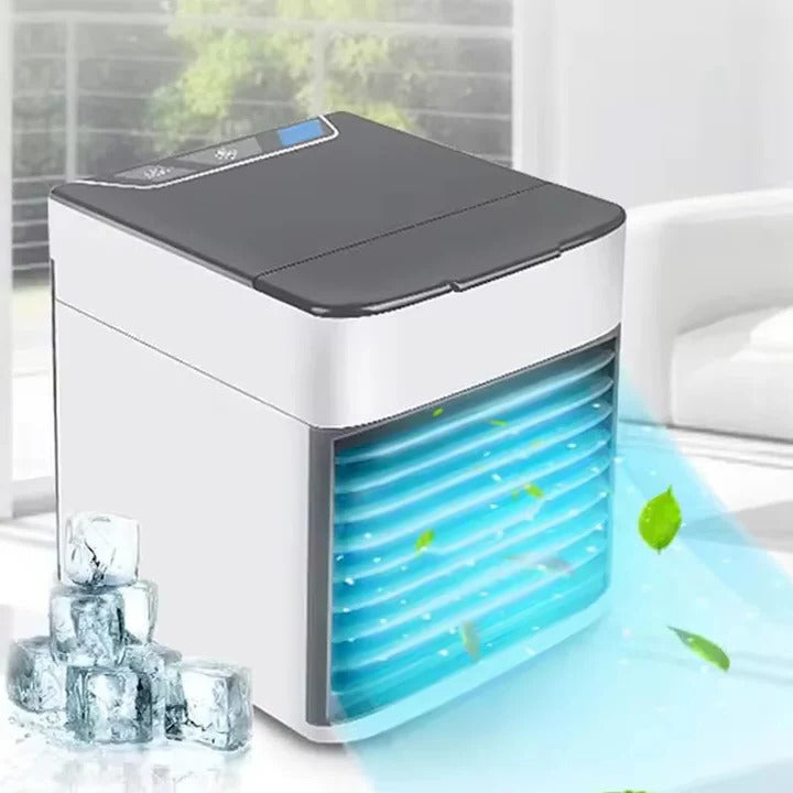 Refroidisseur d'air portable pour petites pièces, climatiseur de bureau ultra-silencieux avec vitesses de ventilation réglables, refroidisseur d'espace personnel compact pour chambre à coucher