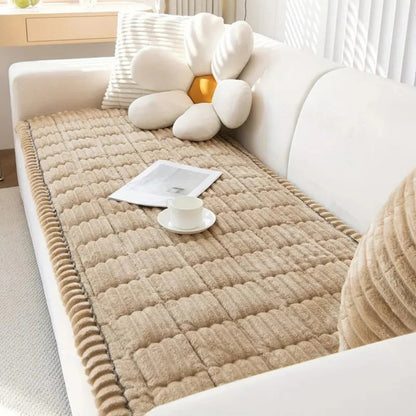 Housse de protection en tissu doux avec bords volantés