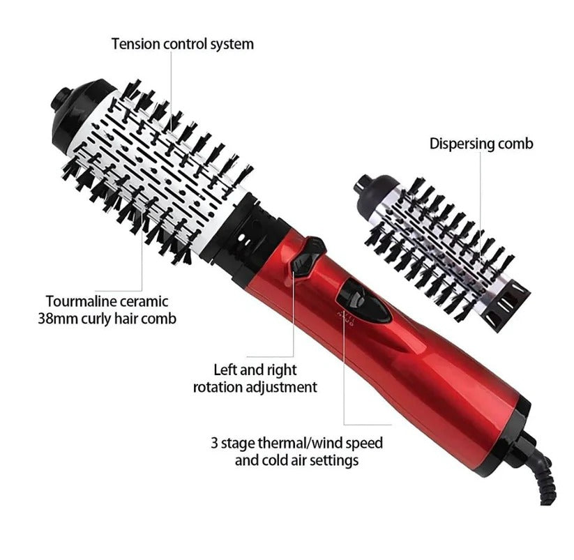 Brosse Coiffante Sèche-Cheveux Rotative à 360°