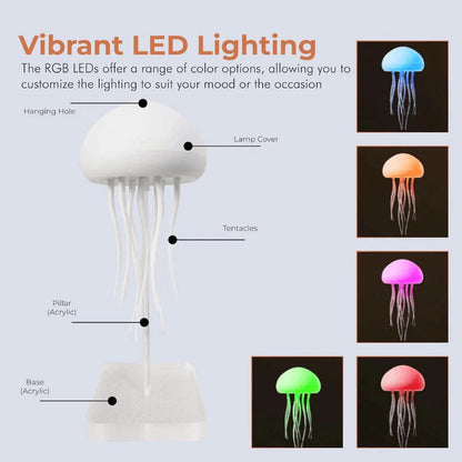 Lampe de table méduses LED colorées intelligentes