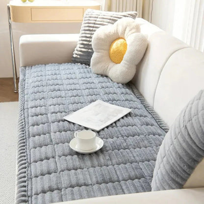 Housse de protection en tissu doux avec bords volantés