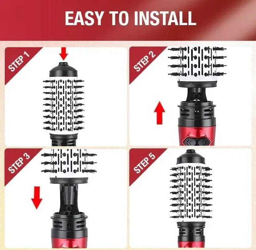 Brosse Coiffante Sèche-Cheveux Rotative à 360°