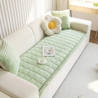 Housse de protection en tissu doux avec bords volantés
