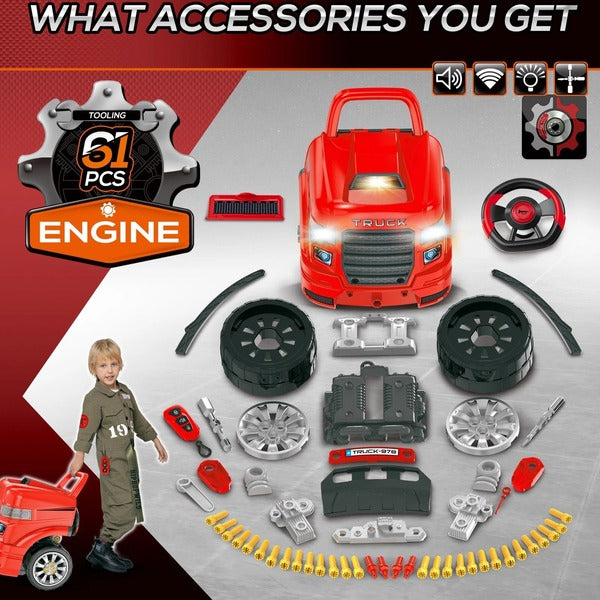 Kit de jeu moteur de grand camion pour enfants