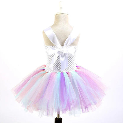 Tutu coloré pour filles et robe de fée rose