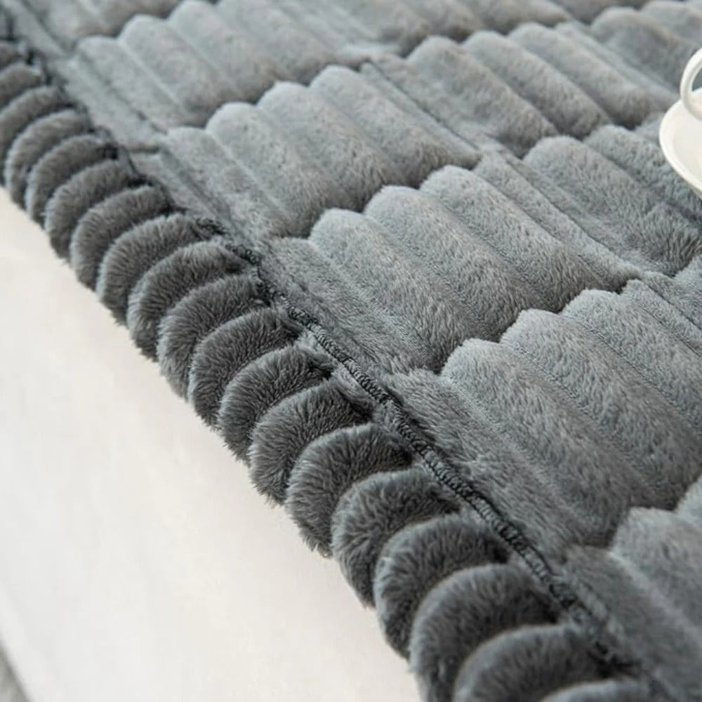 Housse de protection en tissu doux avec bords volantés