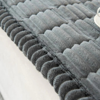 Housse de protection en tissu doux avec bords volantés