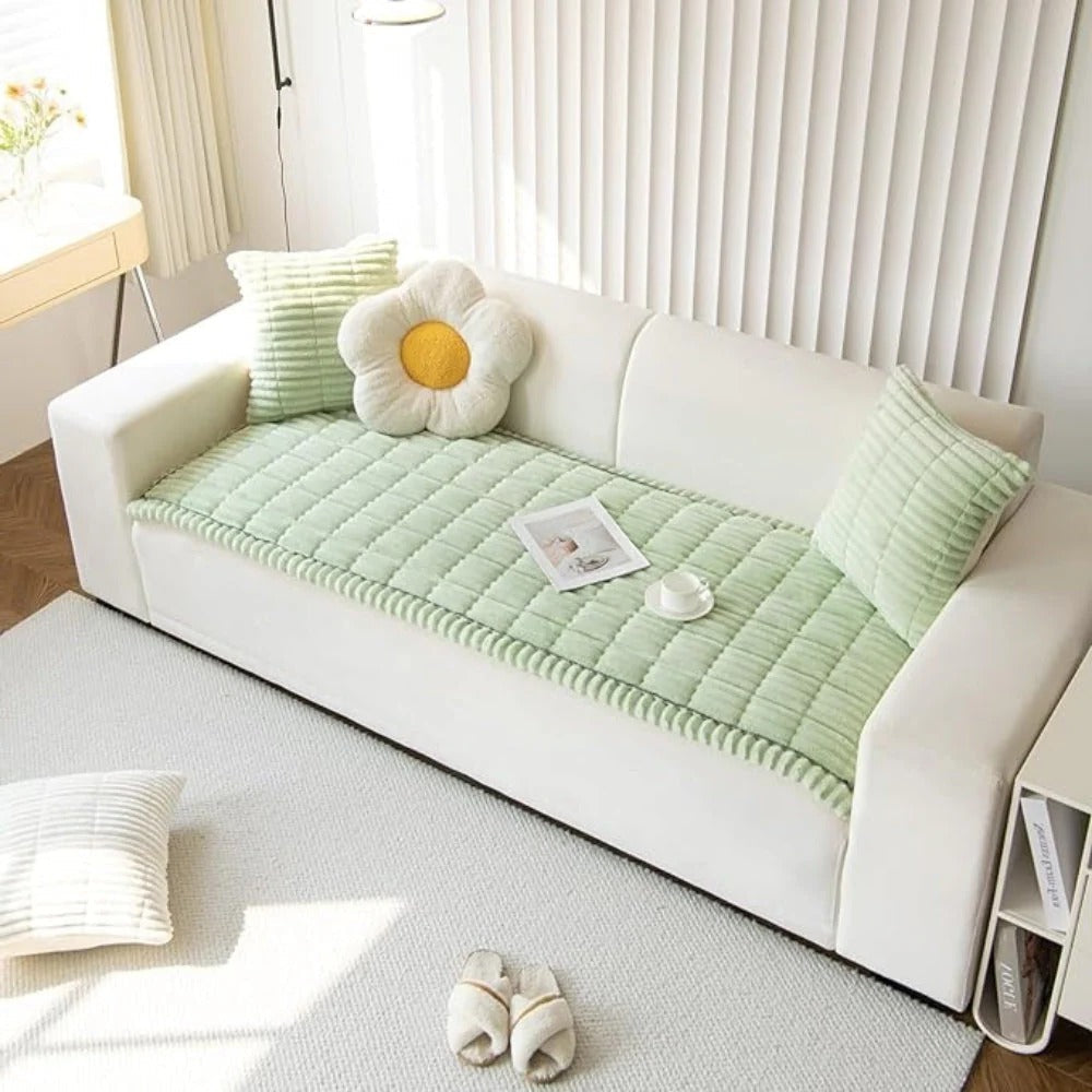 Housse de protection en tissu doux avec bords volantés