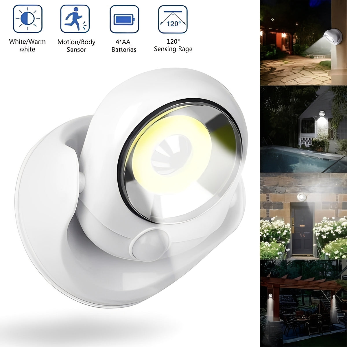 Veilleuse LED automatique pour la maison et le jardin