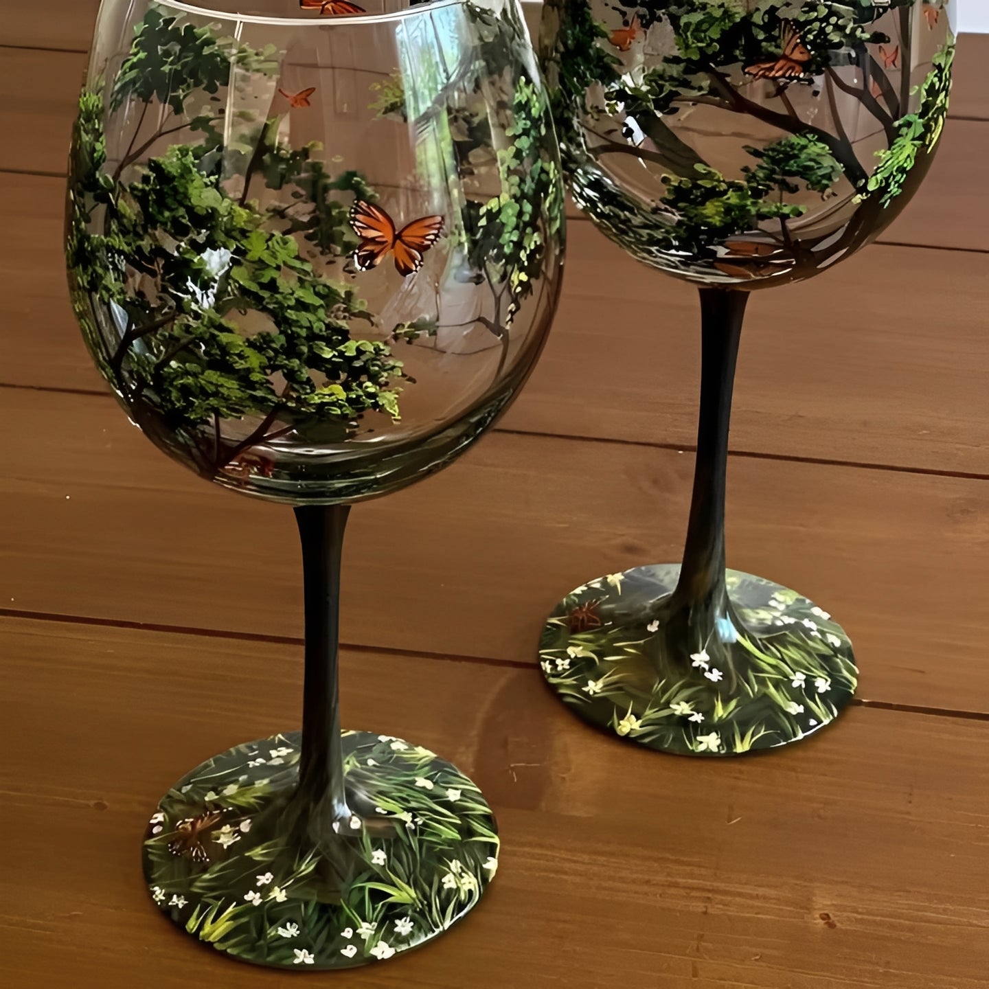 Verre à vin Arbre Saisonnier Coloré 35cl