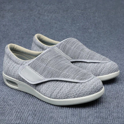 Women's Extra Wide Orthopedic Walking Shoes with Adjustable Velcro Straps for Swollen Feet, Edema, Bunions & Diabetic Foot Care