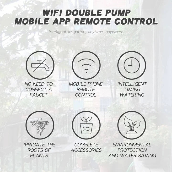 Kit d'arrosage automatique Smart Garden avec 20 goutteurs