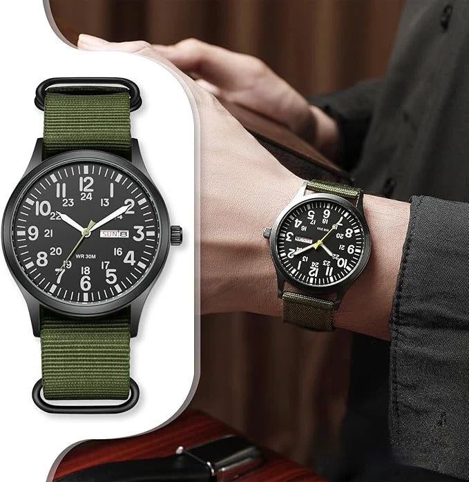 Montre de sport pour homme robuste et résistante à l'eau