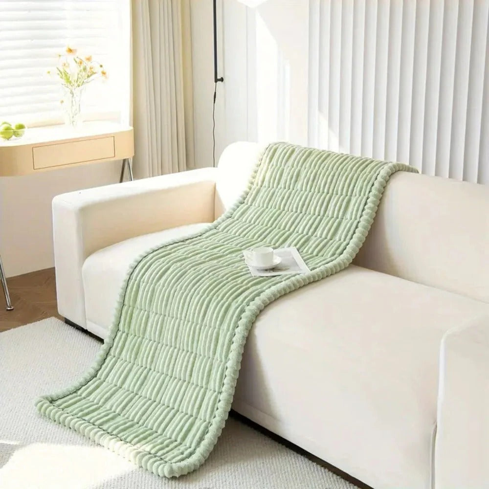 Housse de protection en tissu doux avec bords volantés
