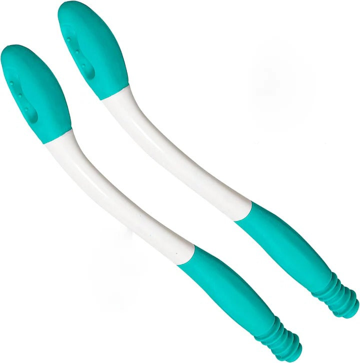 Extended Handle Bathroom Wipers, 2 Pack Comfortable Cleaning Tools - Ortekor