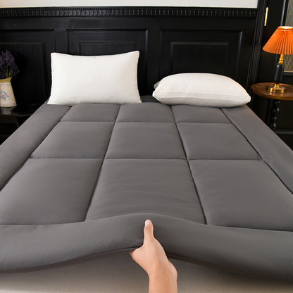 Surmatelas à plateau-coussin avec poches profondes, surmatelas moelleux lavable en machine, surmatelas pour chambre d'amis