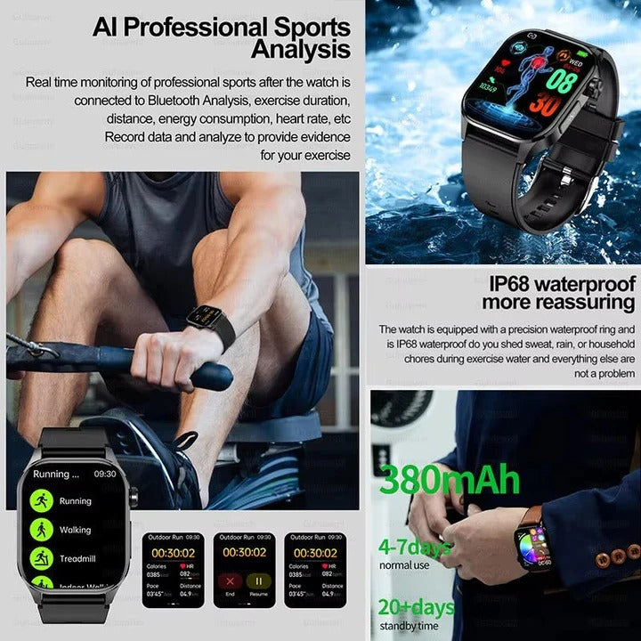 Montre de sport simple pour seniors