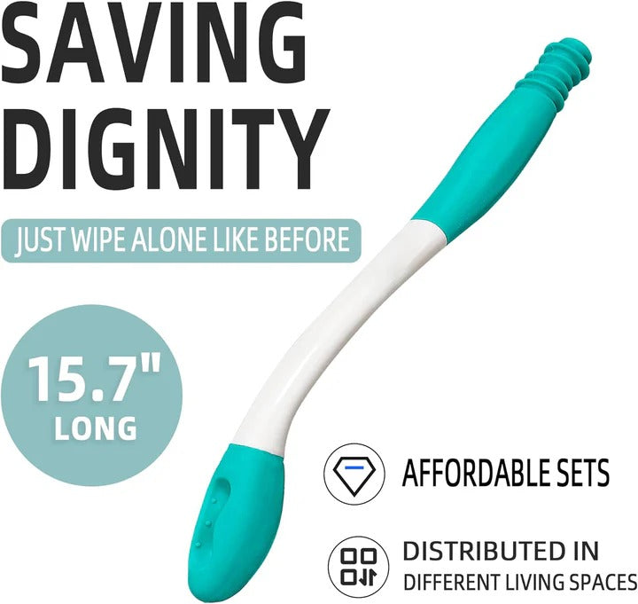 Essuie-glaces de salle de bain à long manche, lot de 2 outils de nettoyage confortables