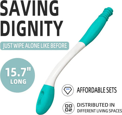 Essuie-glaces de salle de bain à long manche, lot de 2 outils de nettoyage confortables