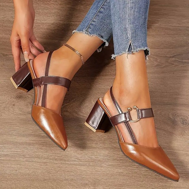 Sandales à talons hauts avec bride cheville pour femme