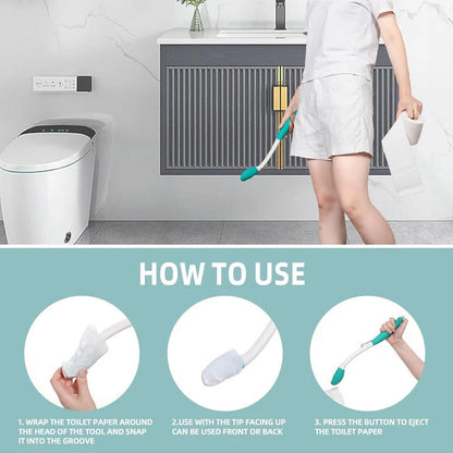 Essuie-glaces de salle de bain à long manche, lot de 2 outils de nettoyage confortables