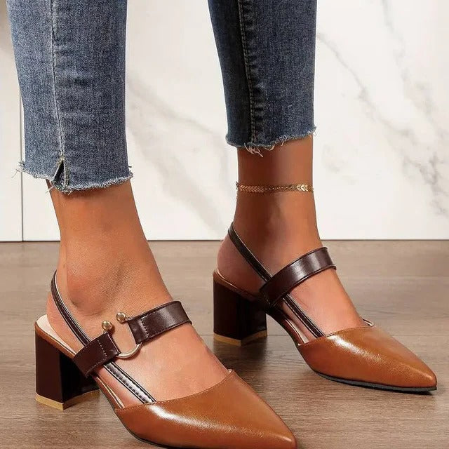 Sandales à talons hauts avec bride cheville pour femme