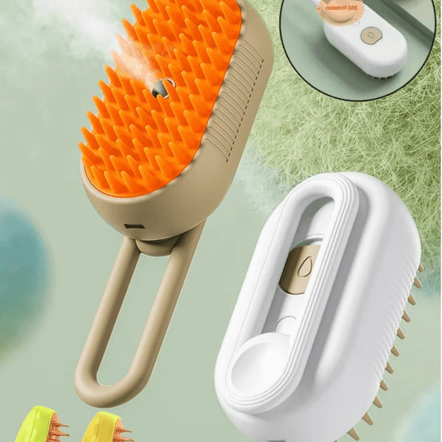 Trousse de toilettage pour animaux de compagnie avec vapeur et outil démêlant