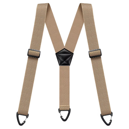 Adjustable Work Suspenders with Metal Clips – X-Back & Y-Back Designs for Men